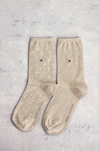 Le devant de Chaussettes beiges - Set de 2 de Tommy Hilfiger pour Femmes