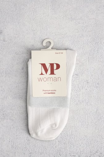 Le devant de Chaussettes blanches avec bord argenté de MP Denmark pour Femmes