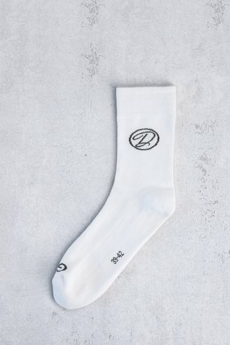 Le devant de Chaussettes blanches avec logo de Dansaert Golf Club pour Femmes