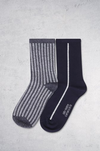 Chaussettes bleues - 2 paires de Camano pour Femmes