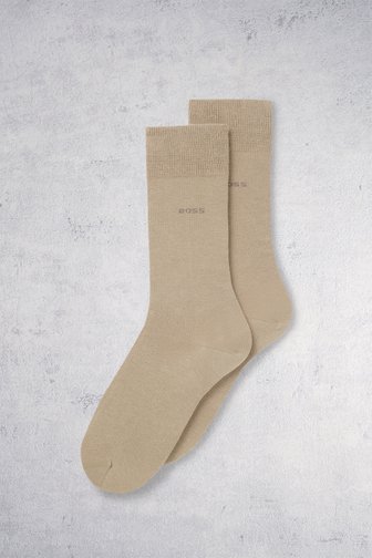 Le devant de Chaussettes hautes beiges – lot de 2 paires de Hugo Boss pour Hommes