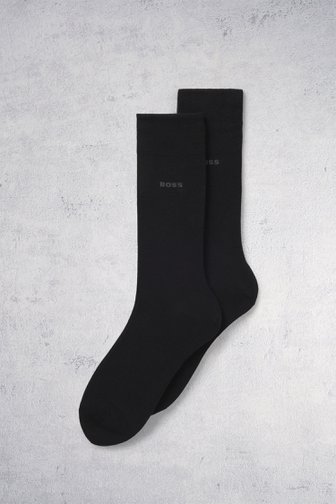 Le devant de Chaussettes hautes noires – lot de 2 paires de Hugo Boss pour Hommes