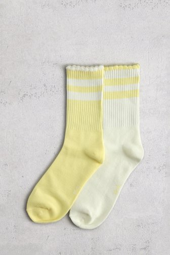 Le devant de Chaussettes jaunes - 2 paires de Liberty Island pour Femmes