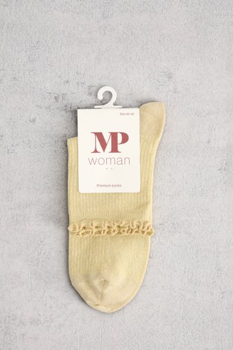 Le devant de Chaussettes jaunes pailletées de MP Denmark pour Femmes