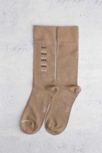 Chaussettes longues beiges - 2 paires de Liberty Island pour Hommes