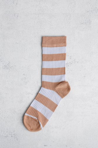 Chaussettes longues bleu clair-beige de MP Denmark pour Femmes