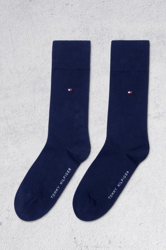 Chaussettes longues bleues - 2 paires de Tommy Hilfiger pour Hommes