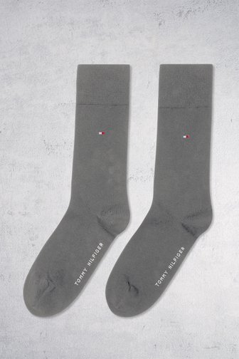 Chaussettes longues grises - 2 paires de Tommy Hilfiger pour Hommes