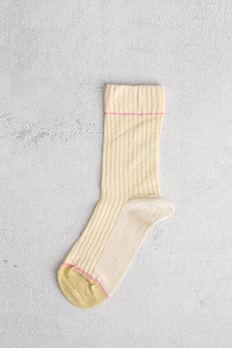 Chaussettes longues jaunes pâles de MP Denmark pour Femmes