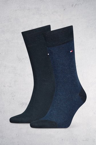 Chaussettes longues marine - 2 paires de Tommy Hilfiger pour Hommes