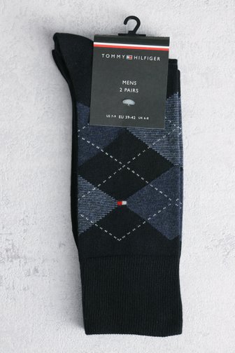 Le devant de Chaussettes longues navy - 2 paires de Tommy Hilfiger pour Hommes