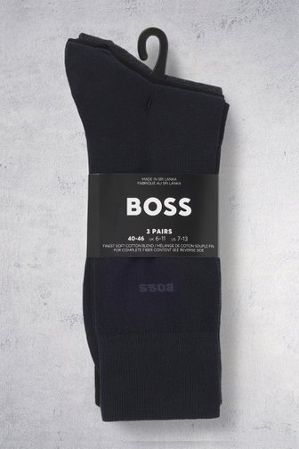 Le devant de Chaussettes longues unies – 3 paires de Hugo Boss pour Hommes