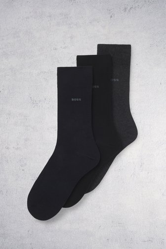 Le devant de Chaussettes longues unies – 3 paires de Hugo Boss pour Hommes