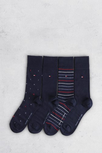 Le devant de Chaussettes navy – lot de 4 paires de Tommy Hilfiger pour Hommes