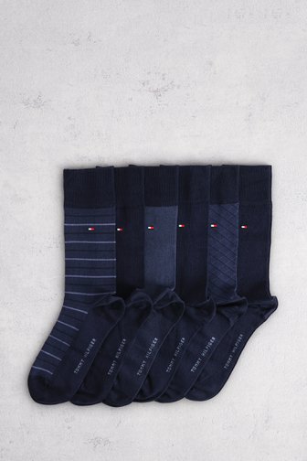 Le devant de Chaussettes navy – lot de 6 paires de Tommy Hilfiger pour Hommes