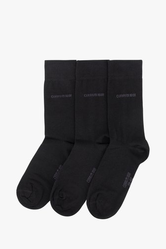 Chaussettes noires - 3 paires de Cerruti 1881 pour Hommes