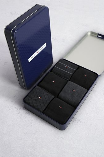 Le devant de Chaussettes noires – lot de 6 paires de Tommy Hilfiger pour Hommes