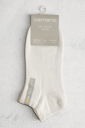 Chaussettes pailletées beige clair - 2 paires de Camano pour Femmes