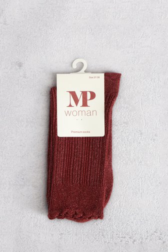 Le devant de Chaussettes pailletées rose foncé de MP Denmark pour Femmes