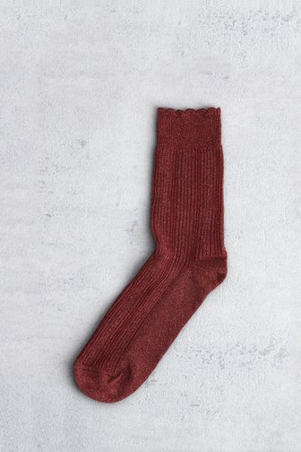 Le devant de Chaussettes pailletées rose foncé de MP Denmark pour Femmes
