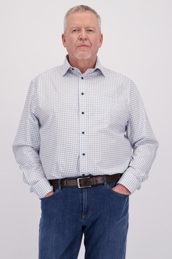 Chemise à carreaux bleu clair - comfort fit de Dansaert Black pour Hommes