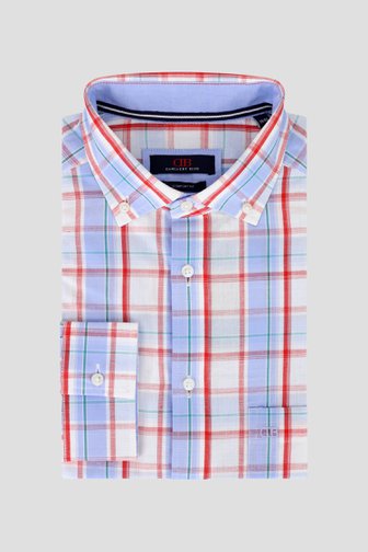 Chemise à carreaux bleu clair - comfort fit de Dansaert Blue pour Hommes