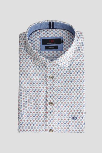 Photo produit 1 de Chemise à carreaux bleu et rouge – Regular fit de Dansaert Blue pour Hommes