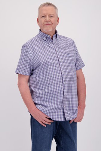 Chemise à carreaux bleu-rouge - comfort fit de Dansaert Blue pour Hommes