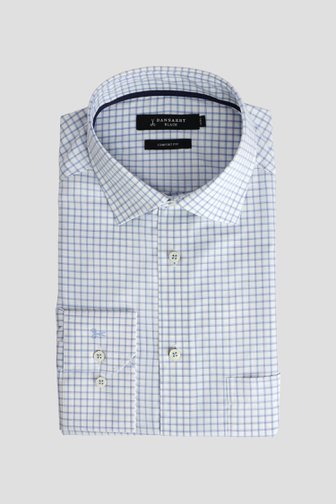 Le devant de Chemise à carreaux bleus – Comfort fit de Dansaert Black pour Hommes