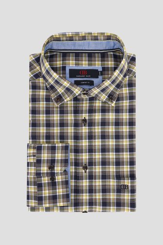 Le devant de Chemise à carreaux marron - comfort fit de Dansaert Blue pour Hommes