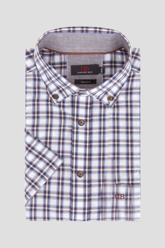 Chemise à carreaux - regular fit, male, Marque: Dansaert Blue