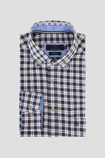 Le devant de Chemise à carreaux vert-bleu - regular fit de Dansaert Blue pour Hommes