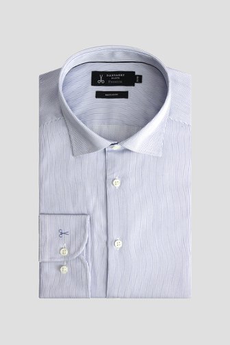 Le devant de Chemise à fines rayures bleues – Regular fit de Dansaert Black Premium pour Hommes