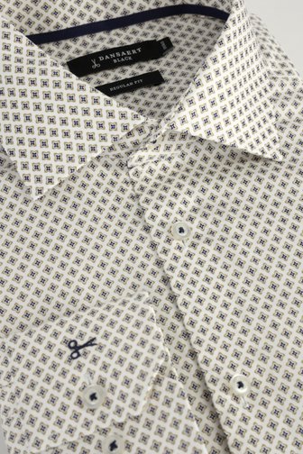 Le devant de Chemise à imprimé bleu et beige - Regular fit de Dansaert Black pour Hommes
