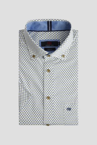 Le devant de Chemise à imprimé bleu-vert - Comfort fit de Dansaert Blue pour Hommes