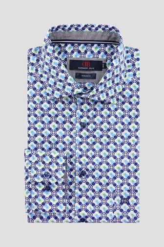 Le devant de Chemise à imprimé bleu-vert - Regular fit	 de Dansaert Blue pour Hommes