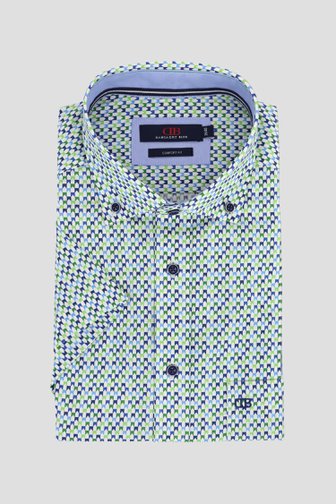 Photo produit 1 de Chemise à imprimé bleu-vert – Regular fit de Dansaert Blue pour Hommes