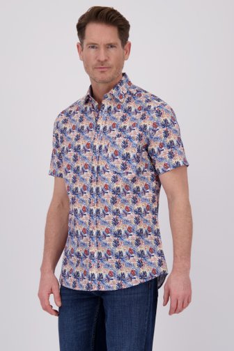 Chemise à imprimé feuillage bleu – Regular fit de Dansaert Blue pour Hommes