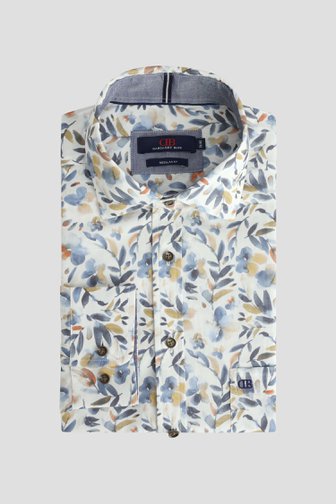 Le devant de Chemise à imprimé feuillage coloré – Regular fit de Dansaert Blue pour Hommes