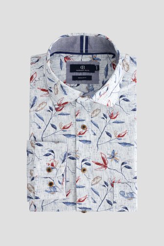 Le devant de Chemise à imprimé floral coloré – Regular fit de Dansaert Blue pour Hommes