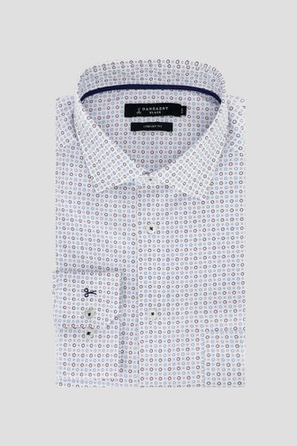 Le devant de Chemise à imprimé marron-bleu - Comfort fit de Dansaert Black pour Hommes