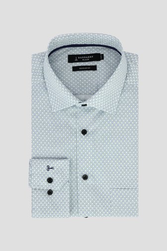 Le devant de Chemise à imprimé vert-bleu - Regular fit de Dansaert Black pour Hommes