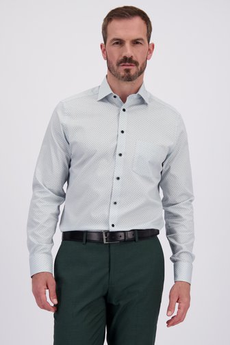 Le devant de Chemise à imprimé vert-bleu - Regular fit de Dansaert Black pour Hommes