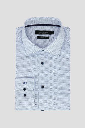 Photo produit 1 de Chemise à imprimé vert et bleu - Comfort fit de Dansaert Black pour Hommes