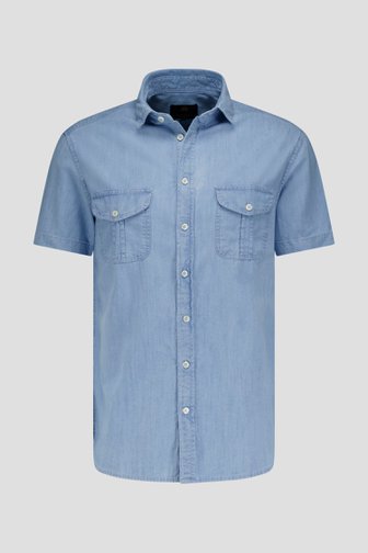 Chemise à manches courtes bleu clair de Ravøtt pour Hommes