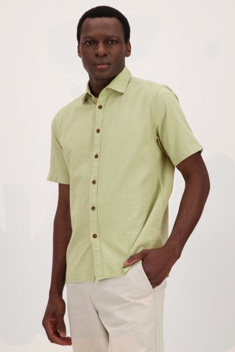 Chemise à manches courtes vert clair de Casual Five pour Hommes