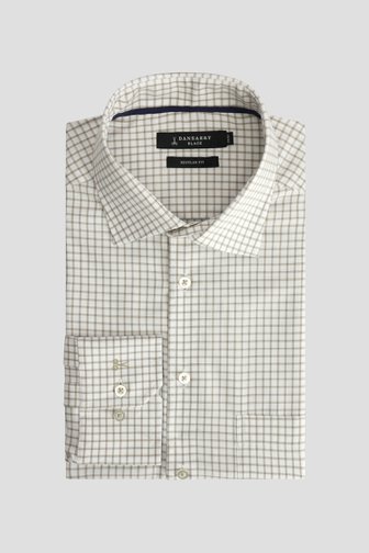 Photo produit 1 de Chemise à motif carreaux beige – Regular fit de Dansaert Black pour Hommes