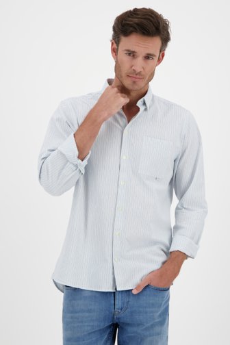 Chemise à rayures bleu clair de Casual Friday pour Hommes