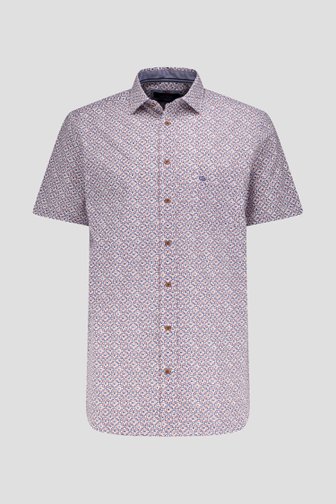 Chemise avec imprimé bleu-rouge - Coupe confort de Dansaert Blue pour Hommes