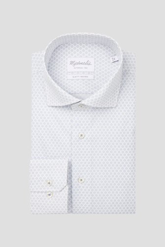 Chemise avec imprimé de fleurs bleues - Slim fit de Michaelis pour Hommes